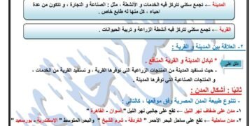 مراجعة شهر أكتوبر الدراسات الاجتماعية للصف الرابع الابتدائي 2026